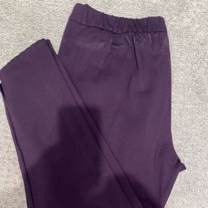 Plum skinny work pant